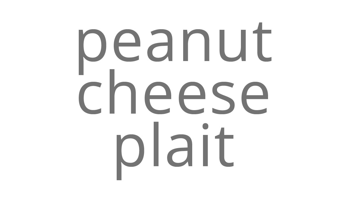 kiora peanut cheese plait